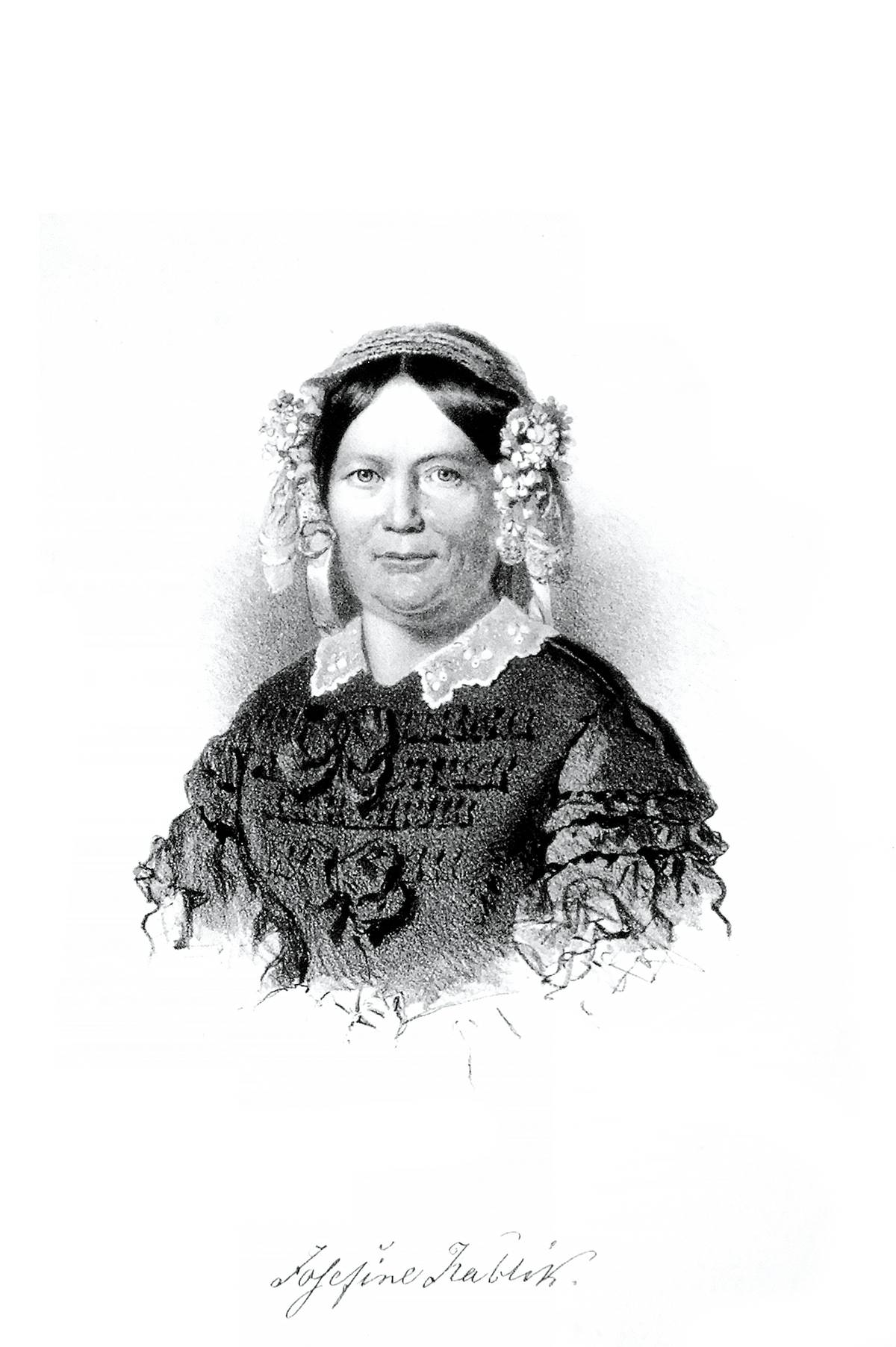 Portrait de Josephine Ettel Kablick (1787-1863) par Eduard Kaiser.